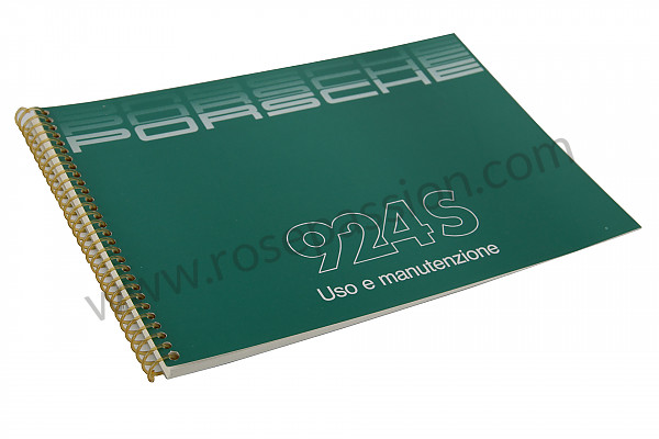 P81348 - Betriebsanleitung und technisches handbuch für ihr fahrzeug auf italienisch 924 s 1988 für Porsche 