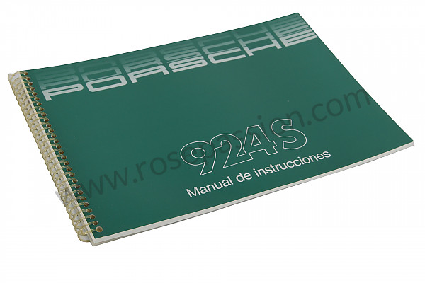 P81896 - Betriebsanleitung und technisches handbuch für ihr fahrzeug auf spanisch 924 s 1988 für Porsche 