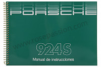 P81896 - User and technical manual for your vehicle in spanish 924 s 1988 for Porsche 