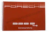 P81345 - Betriebsanleitung und technisches handbuch für ihr fahrzeug auf deutsch 928 s 1987 für Porsche 