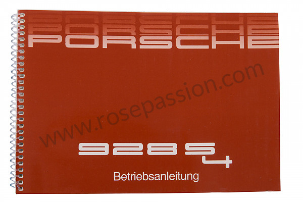 P81345 - User and technical manual for your vehicle in german 928 s 1987 for Porsche 