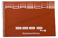 P81306 - Manual de utilización y técnico de su vehículo en alemán 928 s4 1988 para Porsche 928 • 1988 • 928 s4 • Coupe • Caja auto
