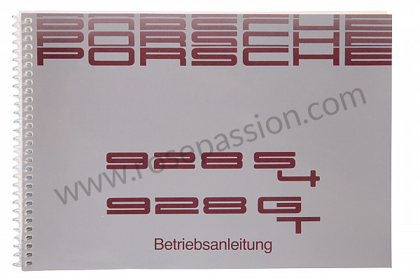 P81301 - User and technical manual for your vehicle in german 928 s4 1990 for Porsche 