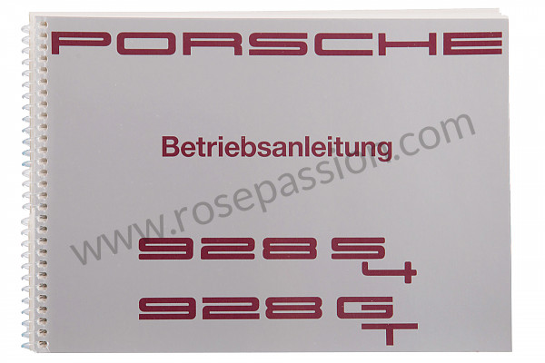 P81362 - Manuel utilisation et technique de votre véhicule en allemand 928 1991 pour Porsche 928 • 1991 • 928 gt • Coupe • Boite manuelle 5 vitesses