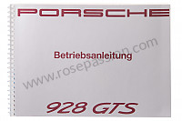 P80463 - Manuel utilisation et technique de votre véhicule en allemand 928 1992 pour Porsche 