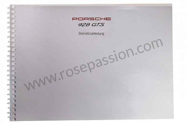 P77742 - User and technical manual for your vehicle in german 928 1994 for Porsche 