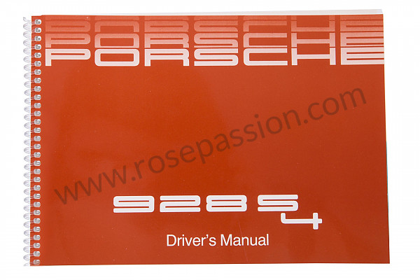 P80433 - User and technical manual for your vehicle in english 928 s4 1988 for Porsche 