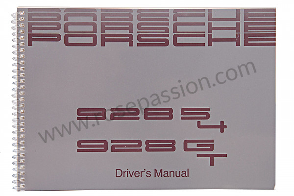 P80467 - User and technical manual for your vehicle in english 928 s4 1990 for Porsche 