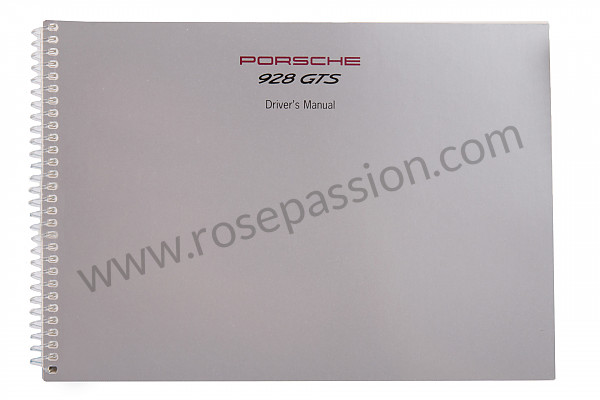 P80447 - User and technical manual for your vehicle in english 928 gts 1993 for Porsche 