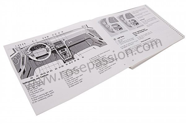 P80462 - Manual utilização e técnico do seu veículo em inglês 928 1994 para Porsche 928 • 1994 • 928 gts • Coupe • Caixa manual 5 velocidades