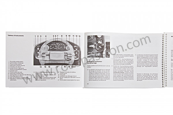 P80439 - Betriebsanleitung und technisches handbuch für ihr fahrzeug auf französisch 928 s4 1988 für Porsche 