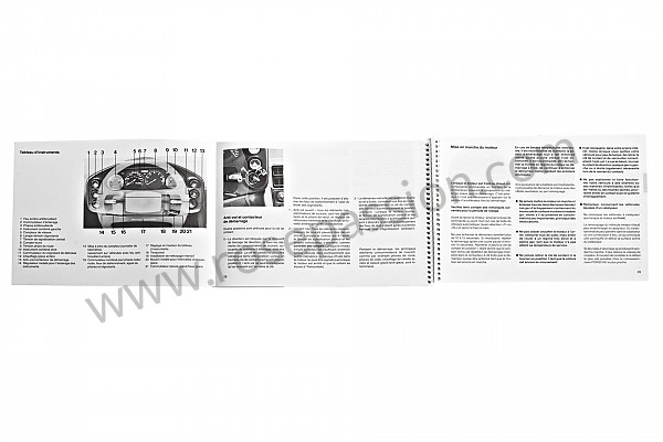 P80439 - Manuale d'uso e tecnico del veicolo in francese 928 s4 1988 per Porsche 928 • 1988 • 928 cs • Coupe • Cambio manuale 5 marce