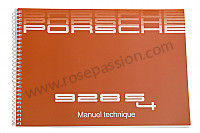 P80439 - User and technical manual for your vehicle in french 928 s4 1988 for Porsche 
