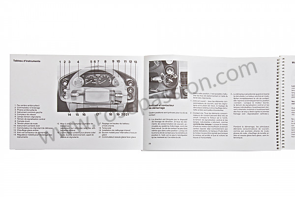 P80439 - User and technical manual for your vehicle in french 928 s4 1988 for Porsche 