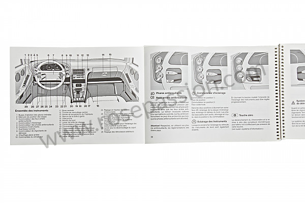P80458 - Betriebsanleitung und technisches handbuch für ihr fahrzeug auf französisch 928 s4 1990 für Porsche 
