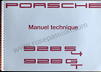 P80206 - User and technical manual for your vehicle in french 928 1991 for Porsche 