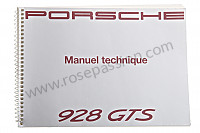 P86388 - User and technical manual for your vehicle in french 928 1992 for Porsche 