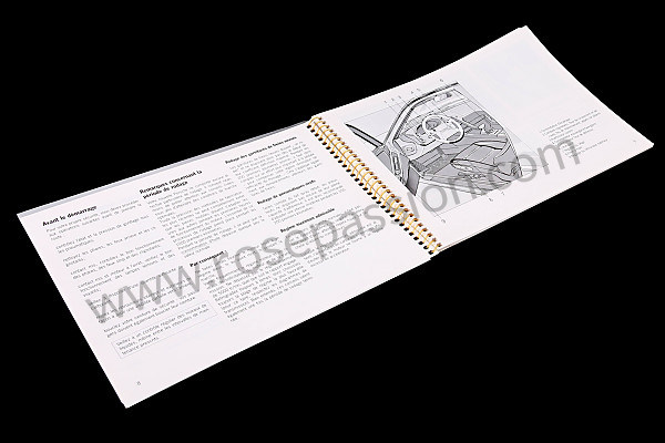 P80468 - Manuale d'uso e tecnico del veicolo in francese 928 1994 per Porsche 