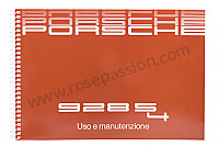 P213502 - User and technical manual for your vehicle in italian 928 s 1987 for Porsche 