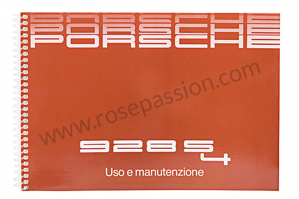 P213502 - User and technical manual for your vehicle in italian 928 s 1987 for Porsche 