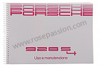 P79090 - Manuel utilisation et technique de votre véhicule en italien 928 S4 1989 pour Porsche 928 • 1989 • 928 s4 • Coupe • Boite manuelle 5 vitesses