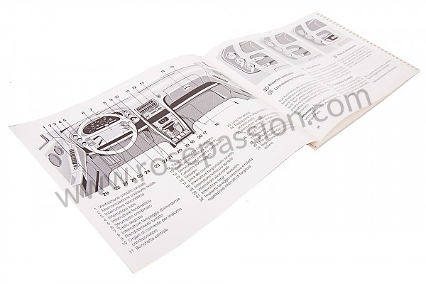 P80436 - Manual de utilización y técnico de su vehículo en italiano 928 s4 1990 para Porsche 928 • 1990 • 928 gt • Coupe • Caja manual de 5 velocidades