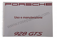 P80224 - Betriebsanleitung und technisches handbuch für ihr fahrzeug auf italienisch 928 1992 für Porsche 