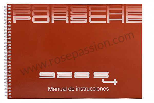 P80234 - Betriebsanleitung und technisches handbuch für ihr fahrzeug auf spanisch 928 s 1987 für Porsche 