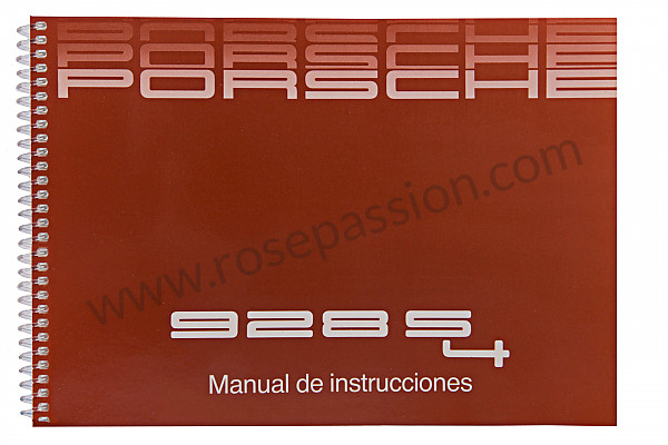 P80413 - User and technical manual for your vehicle in spanish 928 s4 1988 for Porsche 928 • 1988 • 928 cs • Coupe • Manual gearbox, 5 speed