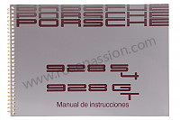 P80229 - Betriebsanleitung und technisches handbuch für ihr fahrzeug auf spanisch 928 s4 1990 für Porsche 