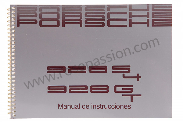 P80229 - Manuale d'uso e tecnico del veicolo in spagnolo 928 s4 1990 per Porsche 