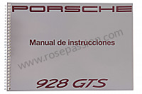 P85412 - User and technical manual for your vehicle in spanish 928 1992 for Porsche 