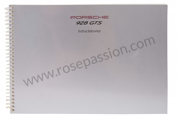 P85413 - Manual de utilización y técnico de su vehículo en holandés 928 gts 1993 para Porsche 928 • 1993 • 928 gts • Coupe • Caja manual de 5 velocidades