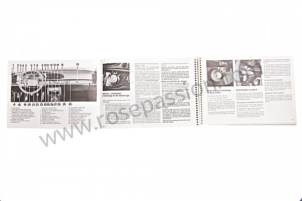 P80499 - Manual de utilización y técnico de su vehículo en francés 944 turbo 1987 para Porsche 944 • 1987 • 944 turbo • Coupe • Caja manual de 5 velocidades
