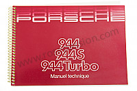 P78202 - Manuale d'uso e tecnico del veicolo in francese 944 turbo 1988 per Porsche 