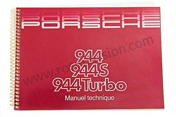 P78202 - User and technical manual for your vehicle in french 944 turbo 1988 for Porsche 