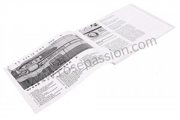 P80479 - User and technical manual for your vehicle in french 944 s2 1990 for Porsche 