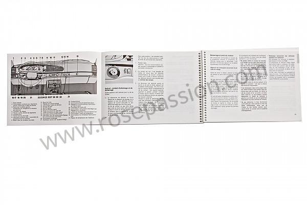P85418 - Betriebsanleitung und technisches handbuch für ihr fahrzeug auf französisch 944 1991 für Porsche 
