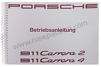 P80202 - User and technical manual for your vehicle in german 911 1991 for Porsche 