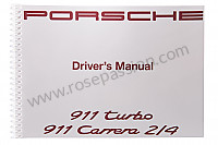 P79618 - User and technical manual for your vehicle in english 911 carrera 1992 for Porsche 