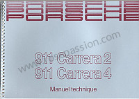 P80456 - User and technical manual for your vehicle in french 911 carrera 2 / 4 1990 for Porsche 