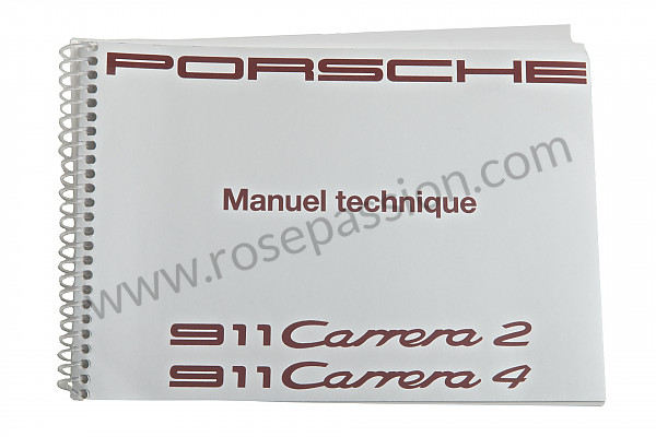 P80450 - User and technical manual for your vehicle in french 911 1991 for Porsche 