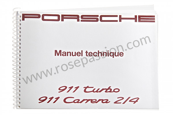 P80426 - Betriebsanleitung und technisches handbuch für ihr fahrzeug auf französisch 911 carrera 1992 für Porsche 964 / 911 Carrera 2/4 • 1992 • 964 carrera 2 • Cabrio • 5-gang-handschaltgetriebe