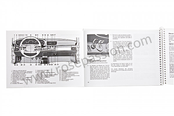 P80426 - Manual de utilización y técnico de su vehículo en francés 911 carrera 1992 para Porsche 911 Turbo / 911T / GT2 / 965 • 1992 • 3.3 turbo • Coupe • Caja manual de 5 velocidades