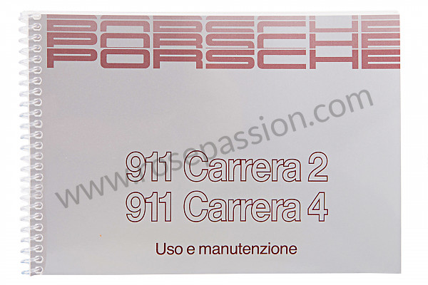 P80454 - Manuale d'uso e tecnico del veicolo in italiano 911 carrera 2 / 4 1990 per Porsche 