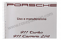 P80407 - User and technical manual for your vehicle in italian 911 carrera 1992 for Porsche 