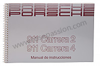 P85438 - Betriebsanleitung und technisches handbuch für ihr fahrzeug auf spanisch 911 carrera 2 / 4 1990 für Porsche 