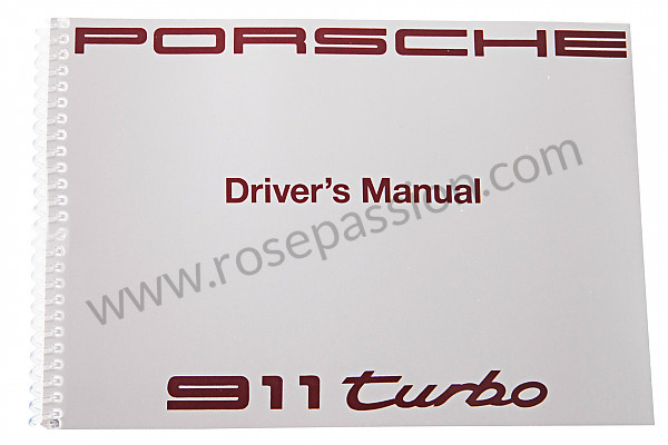 P86662 - User and technical manual for your vehicle in english 911 turbo 1991 for Porsche 