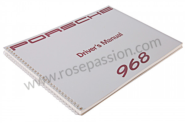 P80428 - Betriebsanleitung und technisches handbuch für ihr fahrzeug auf englisch 968 1992 für Porsche 