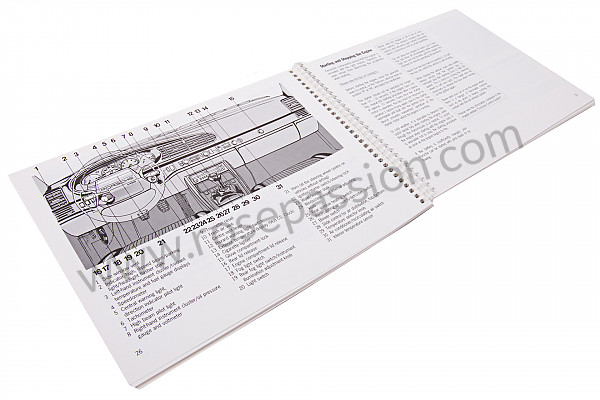 P80231 - User and technical manual for your vehicle in english 968 1994 for Porsche 